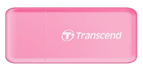 Image of Transcend RDF5 USB 3.1 Type-A SD & microSD Card Reader for SDHC/SDXC, Pink TS-RDF5R