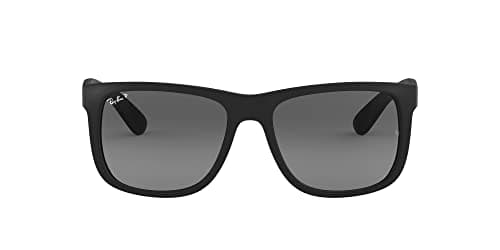 Image of Ray-Ban Justin Sunglasses Matte Black Polarised RB4165 622/T3 55