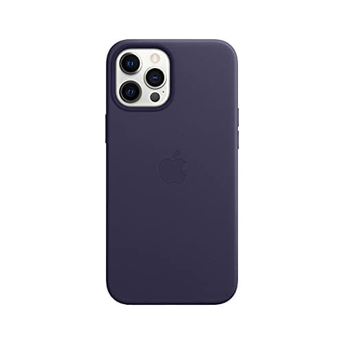 Image of Apple Leather Case with MagSafe (for iPhone 12 Pro Max) - Deep Violet