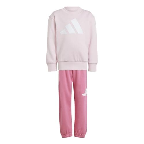 Image of adidas Unisex Kids ESSENTIALS JOGGER, Clear Pink/White, 4-5 Years