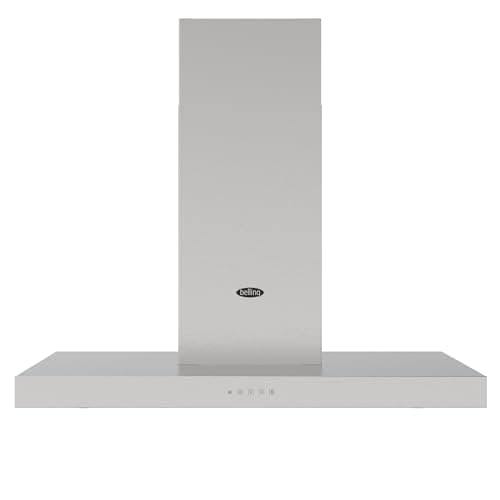 Image of Belling BEL Cookcentre Chim 90T 90cm Chimney Cooker Hood - Stainless Steel