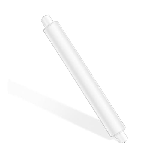 Image of Caldarax 1 Pack 4W S15s LED Light Bulbs 221mm, Natural White 4000K LED S15 Strip Tube Light Bulb 40W S15 Shaver Bulb Replacement, T25 Tubular Lamp for Mirror, Bathroom, Cabinet, Non-Dimmable