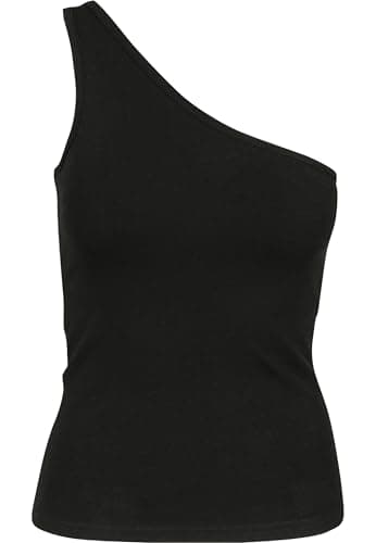 Image of Urban Classics Women's Asymmetric Top, Black, S