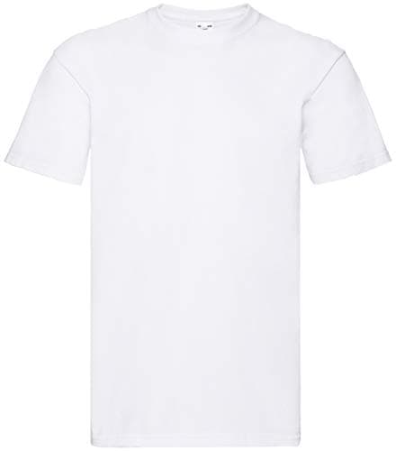 Image of Fruit of the Loom Men Super Premium Short Sleeve T-shirt - White, Large