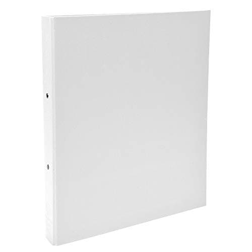 Image of Exacompta - Ref 54378E - PP-Covered Ring Binder - Suitable for Storing A4 Documents, 2 Rings, 40mm Spine, Holds Up To 400 Sheets, Sturdy Cardboard - White