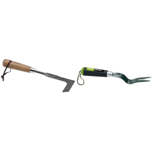 Image of Draper 24935 Carbon Steel Heavy Duty Hand Patio Weeder with Ash Handle & 88808 Carbon Steel Heavy Duty Hand Weeder