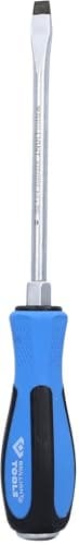 Image of BRILLIANT TOOLS BT031022 Screwdriver Slotted with Impact Cap 8.0 x 150 mm [Powered by KS Tools]