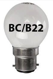 Image of 1x Opal Golf Light Bulb 25w / BC Bayonet Cap White Pearl Soft Lamps