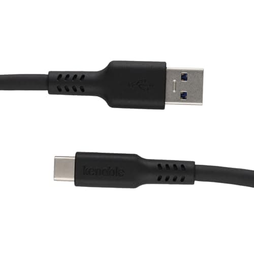 Image of kenable USB A to USB C Fast Charger Cable 3A Data Sync Lead for Phones Tablets iPhone 15 1.5m Black TPE
