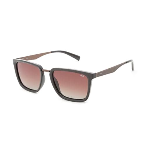 Image of FILA Polarized Gradient 100% UV Protected Sunglasses Unisex Medium Full Rim Square, brown, 54