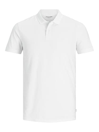 Image of Jack & Jones Men's Jjebasic Noos Polo shirt, White, XS UK