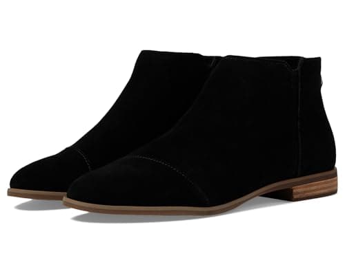 Image of TOMS Women's Rylie Ankle Boot, Black Suede, 6.5 UK