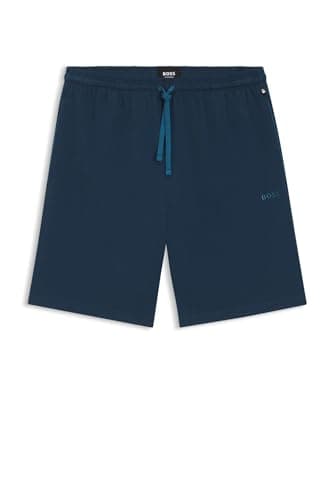 Image of BOSS Mens Mix and Match Jersey Shorts Cotton Open Blue S