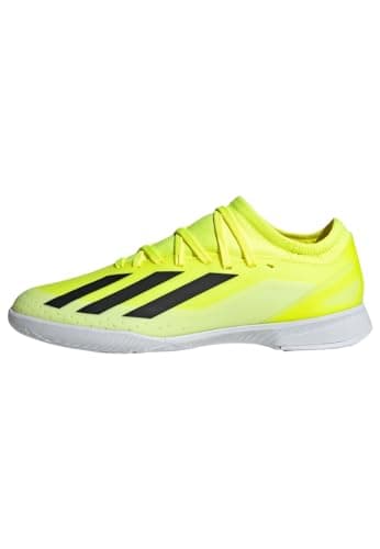 Image of adidas Unisex Kids X Crazyfast League Indoor Boots, Solar Yellow/Core Black/Cloud White, 10 UK Child