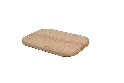 Image of T&G Woodware 10925 Rectangular Chopping Board in Hevea, Small, 28 x 20 x 1.5 cm, Natural