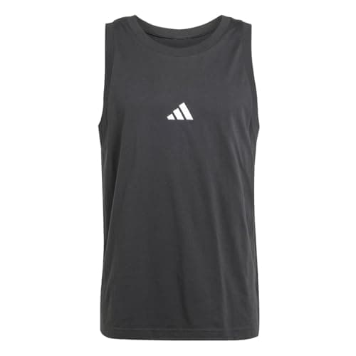 Image of adidas Mens Essentials Small Logo Tank Top Black/White 3XL