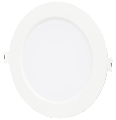 Image of Bright Source Core LED Round Panel Downlight, Slimline Recessed Ceiling Spotlight, 12W, 1080lm, 4000K Cool White, IP20, 150mm Cutout, LED Driver Included