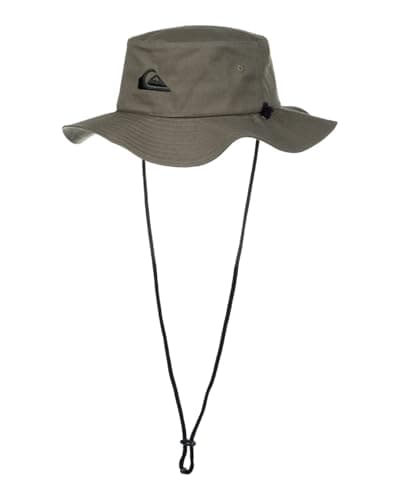 Image of Quiksilver Mens Bushmaster Bucket Hat, Olive Green, L-XL EU