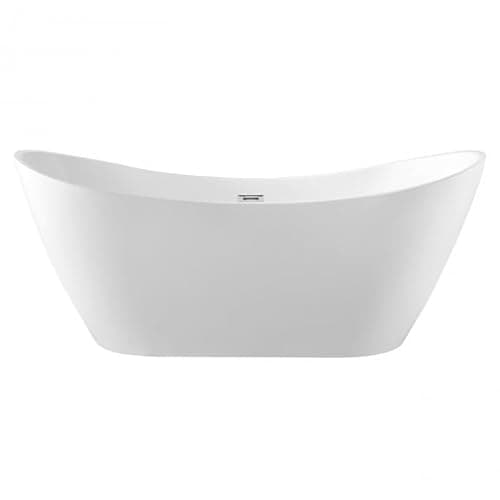 Image of BRAIDER SALANEA Freestanding Double Ended Bathtub Acrylic White 1700 x 720 mm