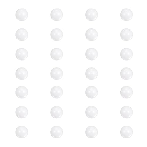 Image of sourcing map 28pcs Ceramic Bearing Balls 1.5mm Diameter ZrO2 Zirconium Oxide Solid Ball G10 Precision Balls, White