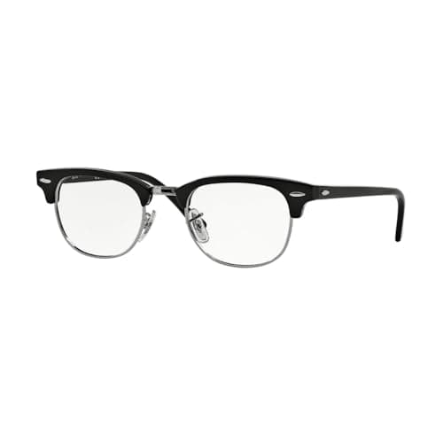 Image of Ray Ban Eyeglasses Optical Frame RX5154 Shiny Black/Silver, 49 mm - -