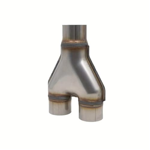Image of Car Exhaust Pipes Stainless Steel Y-Shaped Exhaust Tail Pipe Dual Connector(63MM)