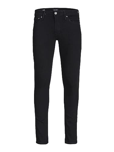 Image of JACK & JONES Men's Jjiliam Jjoriginal Am 009 Lid Noos Jeans, Black Denim, 33W / 32L