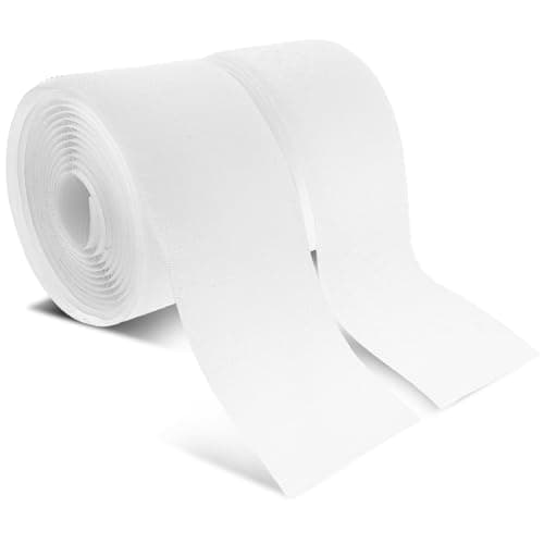 Image of Bewudy 2Inch Wide Sew On Hook and Loop Strips, 6 Ft Nylon Strips Fabric Fastener Interlocking Tape Industrial Strength, Heavy Duty Strips Hook and Loop Tape for Clothing Sewing DIY Projects(White)