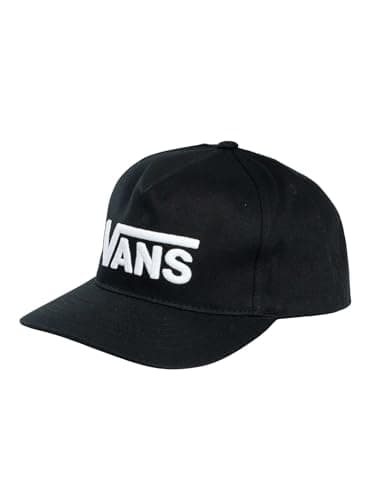 Image of Vans Drop V Logo Snapback, Black, One Size