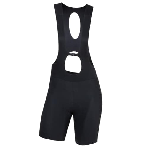 Image of PEARL IZUMI Women's 8" Expedition Bib Shorts, Moisture-Wicking with Reflective Fabric, Black, XS