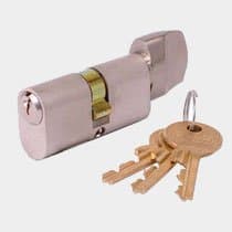 Image of Evva Oval Knob Cylinder 31/K31 NP