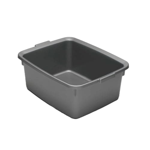 Image of 12 Liters Washing Up Bowl Rectangular Plastic Multi-Purpose Basin Mixing Sink Dishes Tidy Organizers Metallic