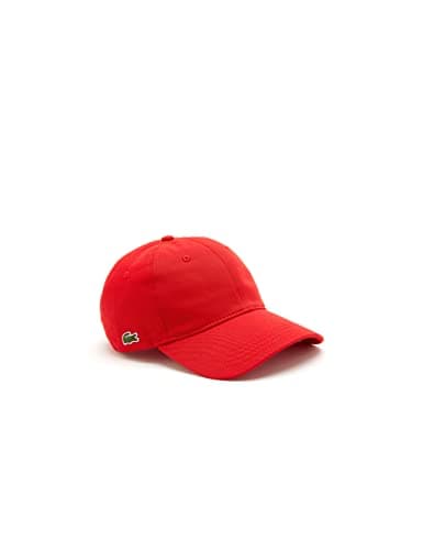 Image of Lacoste Unisex Classic Fit Cap, Red, One Size