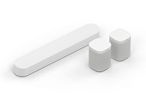Image of Sonos Beam (Gen 2) Soundbar White 5.0 (Beam Soundbar + 2 One Gen2 Speakers)