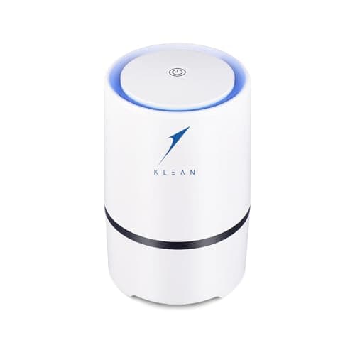 Image of Klean Air Purifier | Portable Air Cleaner for Home with True HEPA Filter | Air Purifier for Bedroom, Living Room, Kitchen & Office | Removes Dust, Pollen, Smoke, Odours | Quiet Operation | UK Brand