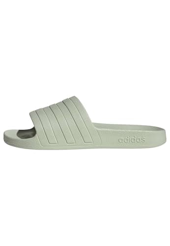 Image of adidas Women's Adilette Aqua Slides Sandal, linen green/linen green/linen green, 6 UK