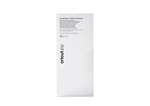 Image of Cricut Smart Paper Sticker Cardstock | White | 14cm x 33cm (5.5" x 13") | 10-Pack | for use Joy (2008870)