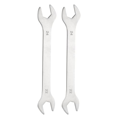 Image of sourcing map 2pcs Super Thin Open End Wrench 22x24mm Metric Lightweight U-Shaped Spanner Double End Wrenches for Automotive Repair Furniture Assembly, Gray
