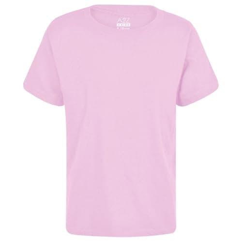 Image of A2Z 4 Kids Boys T Shirts Plain Black T Shirt Soft - Boys PL T Shirt Baby Pink 5-6