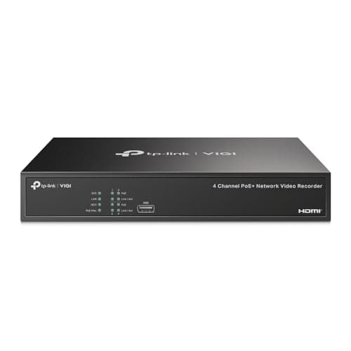 Image of TP-Link Vigi 4 Channel Poe+ Network Video Recorder, W128303026 (Video Recorder)