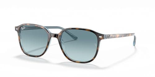 Image of Ray-Ban RB2193 LEONARD TOP HAVANA ON LIGHT BLUE (13163M) - 55mm