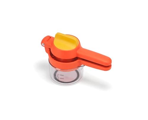 Image of Joseph Joseph JuiceMax Plus Manual Citrus Juicer & Press, Dual-Action, Measuring Cup, Lemon, Lime, Orange