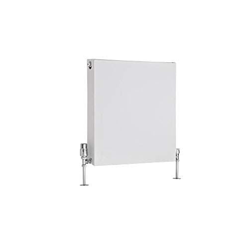 Image of Milano Mono White Type 21 Horizontal Double Flat Panel Plus Convector Radiator - 600mm x 600mm