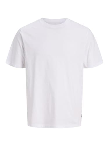 Image of Jack & Jones NOS Men's Jjeorganic Basic Tee Ss O-neck Noos T-Shirt, White (Weiß ), Large