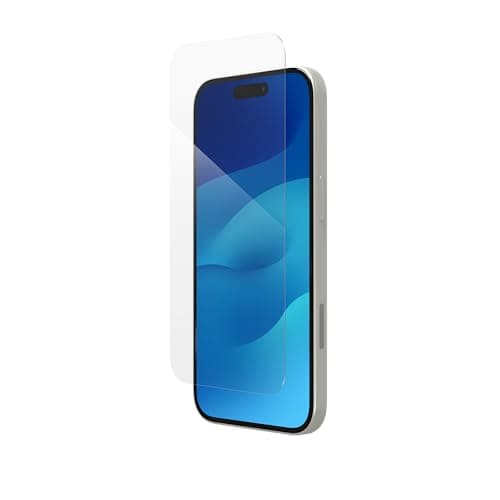 Image of ZAGG InvisibleShield Glass Elite VisionGuard Tempered Glass Screen Protector for iPhone 15 [6.1-Inch], Case-Friendly, Smudge & Scratch-Resistant, Blue Light Filter, Shockproof (Transparent)