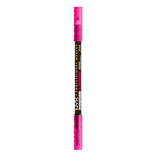 Image of NYX Professional Makeup Powder Louder Brow Pencil, Buildable Shades, Up to 12 Hours of Wear, Transfer and Fade Resistant, With Thickening Micro-Fibres, Vegan Formula, Shade: Ash Brown