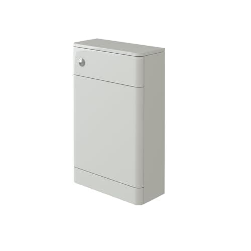 Image of iBathUK Denver WC Toilet Unit, Soft Square Back to Wall Furniture, Compact Design for Modern Cloakrooms and Bathrooms in Premium Gloss White Finish 500x215mm