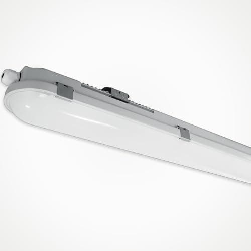 Image of LEDBRITE LED Batten Light Anti Corrosive 140Lm/W IP65 Rated Waterproof Polycarbonate Indoor & Outdoor Vapour Proof Ceiling Garage Warehouse Strip Light (Standard, 4ft)