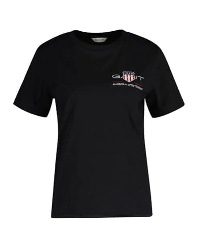 Image of GANT Men's Reg Archive Shield SS T-Shirt, Black, XXL