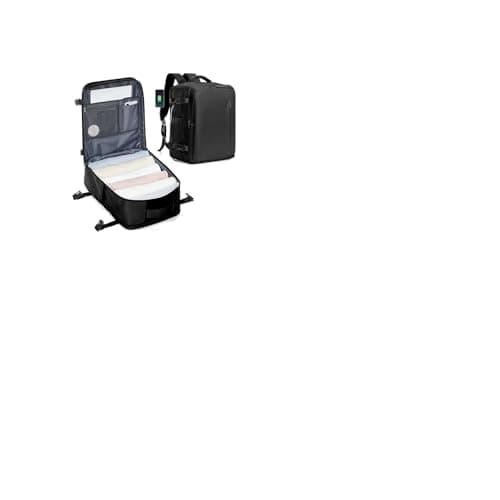 Image of SZLX New Ryanair Cabin Size Bag 40x30x20 Backpack Wizz air Ryanair Cabin Bags Underseat Carry-ons Easyjet Travel Backpack Cabin Size Women Men Hand Luggage Travel Ruscksack Fit 14 Inch Laptop Black